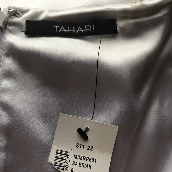 *New* TAHARI Leopard Black Beige and White Sleeveless Sheath Side Pockets Size 8 - Picture 14 of 16